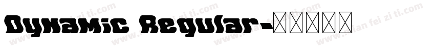 Dynamic Regular字体转换